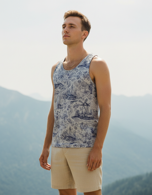 Rhodonite Cerulean Tank Top Men's Tank Top — Dripper