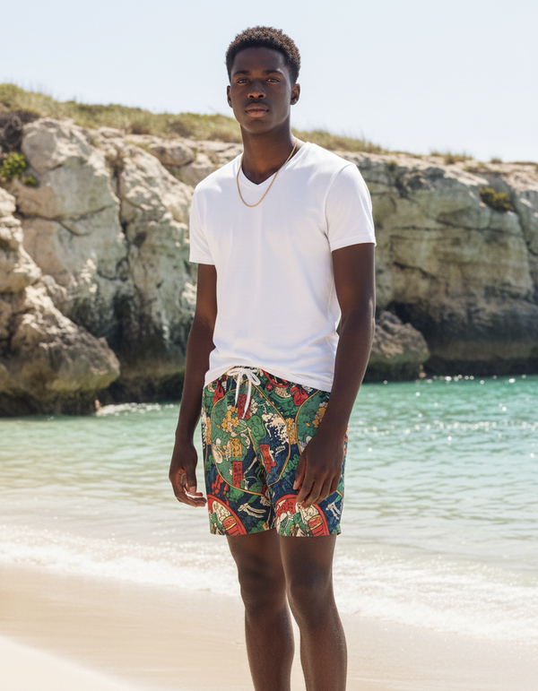 Men's Swim Trunks in Silhouette