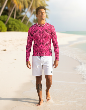 Fleur Rash Guard Men's Rashguard — Dripper