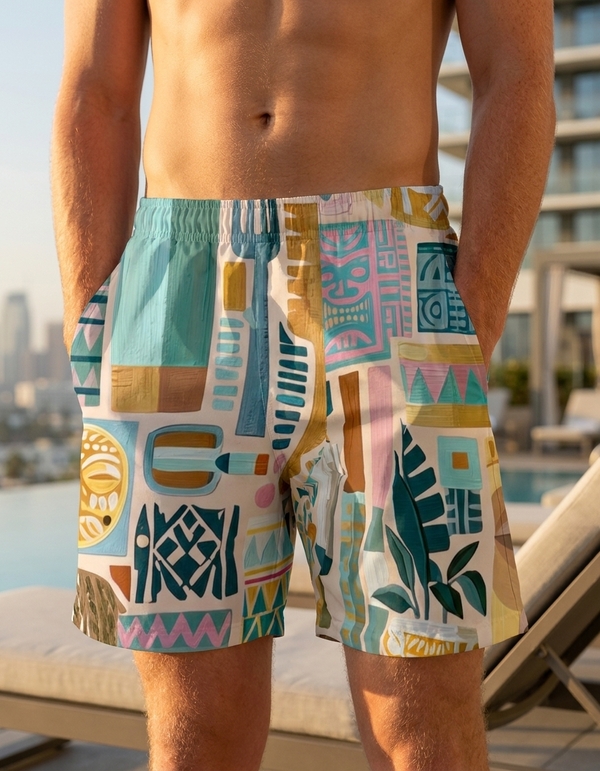 Moku Pop men's swim trunks
