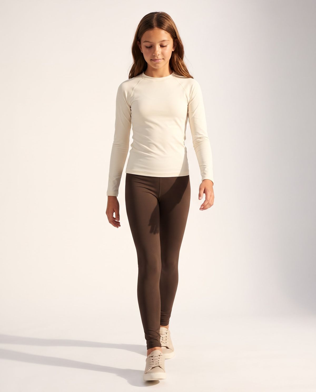 Coffee Bean Girls Youth Leggings Girls Youth Leggings — Lolekai