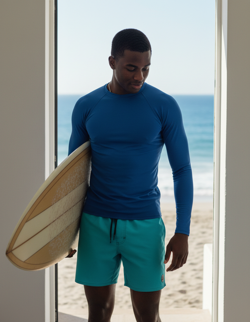 Classic Blue Rash Guard