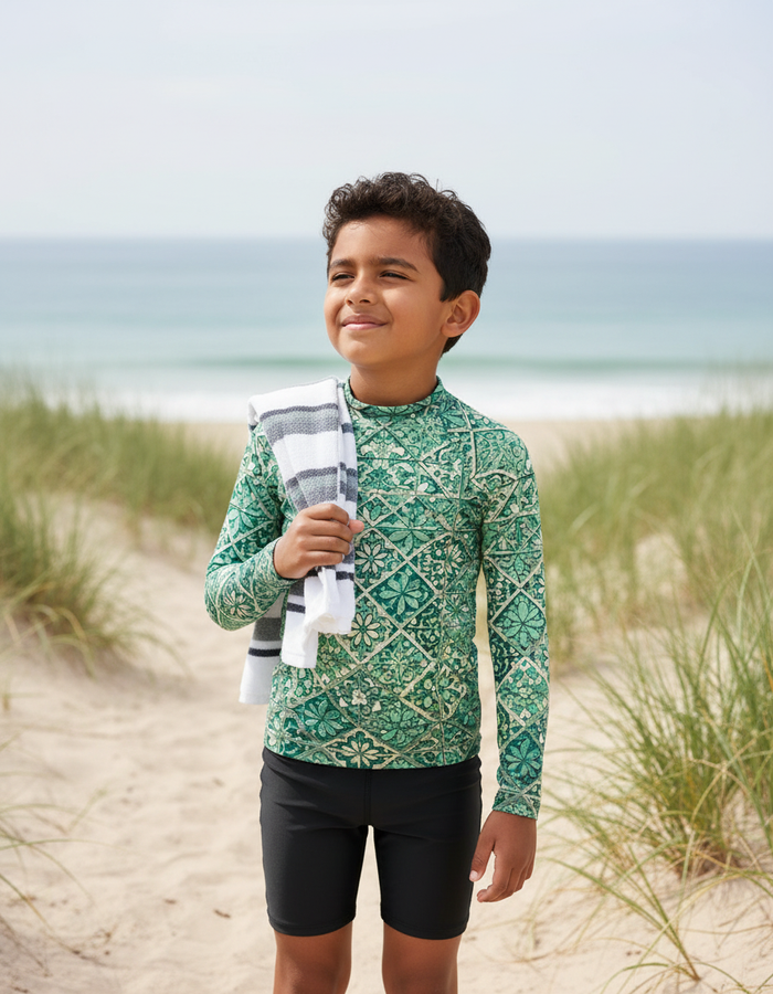 Rashguard — Kids Jelly Mint Zellige