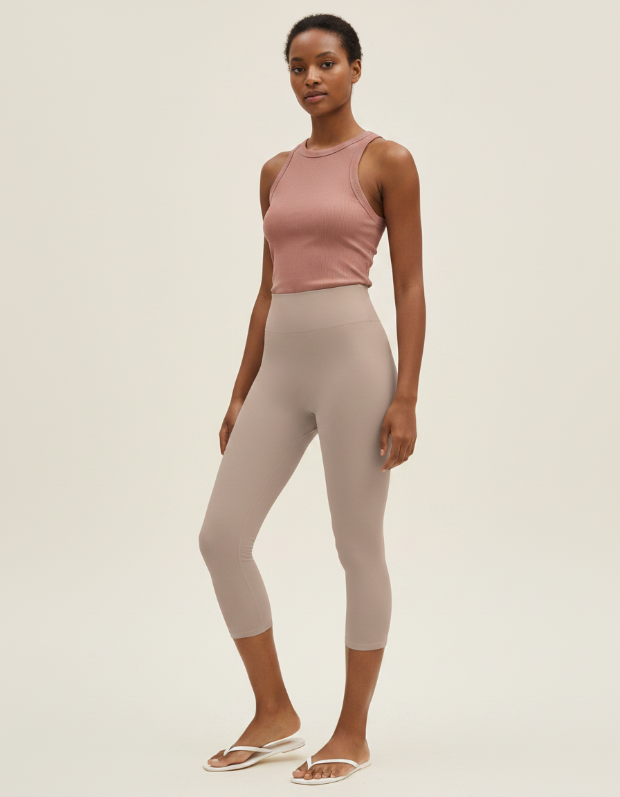 Capri-Yoga Leggings in Agate