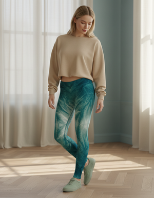 Transformative Teal Ebb leggings
