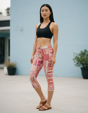 Millennial Pink Ubuntu Leggings Capri Leggings — Dripper
