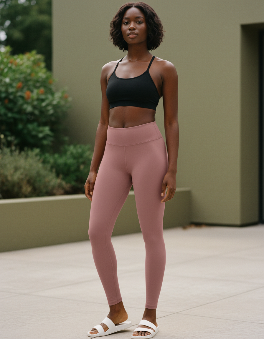 Full-Length Leggings in Dusty Rose