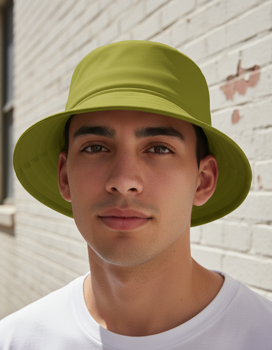 Bucket hat in Olive