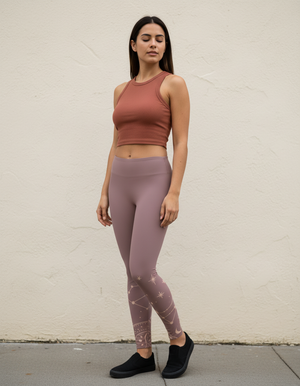 Dusty Rose Nimbus full-length leggings