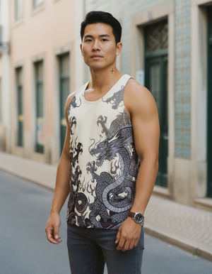 Men's White Onyx Vortex tank tops