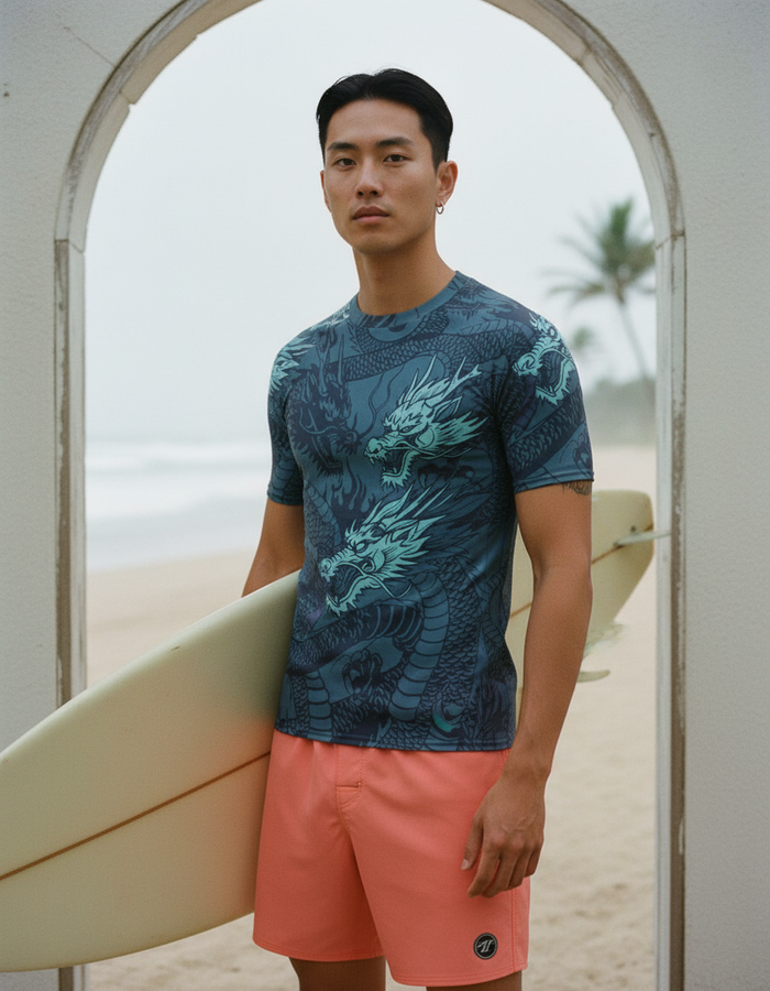 Rashguard — Men's Midnight Blue Ember