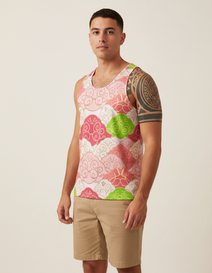Men's Millennial Pink Zenith tank tops