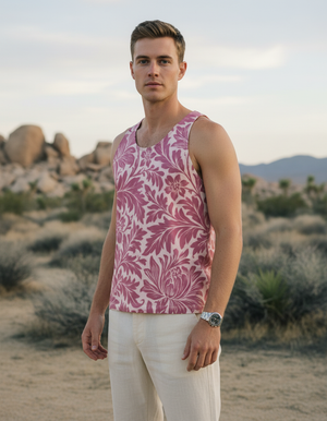 Millennial Pink Ember Tank Top Men's Tank Top — Dripper