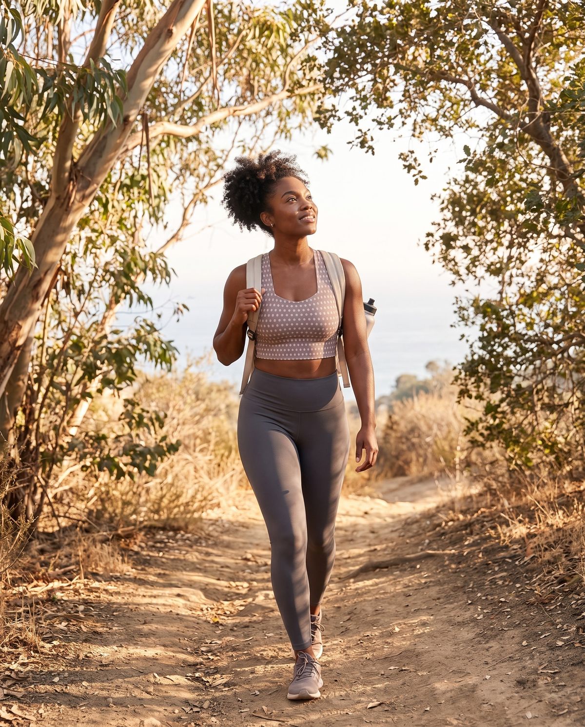 Burnished Lilac Coral Polka Swim & Gym Bra Longline Sports Bra — Lolekai