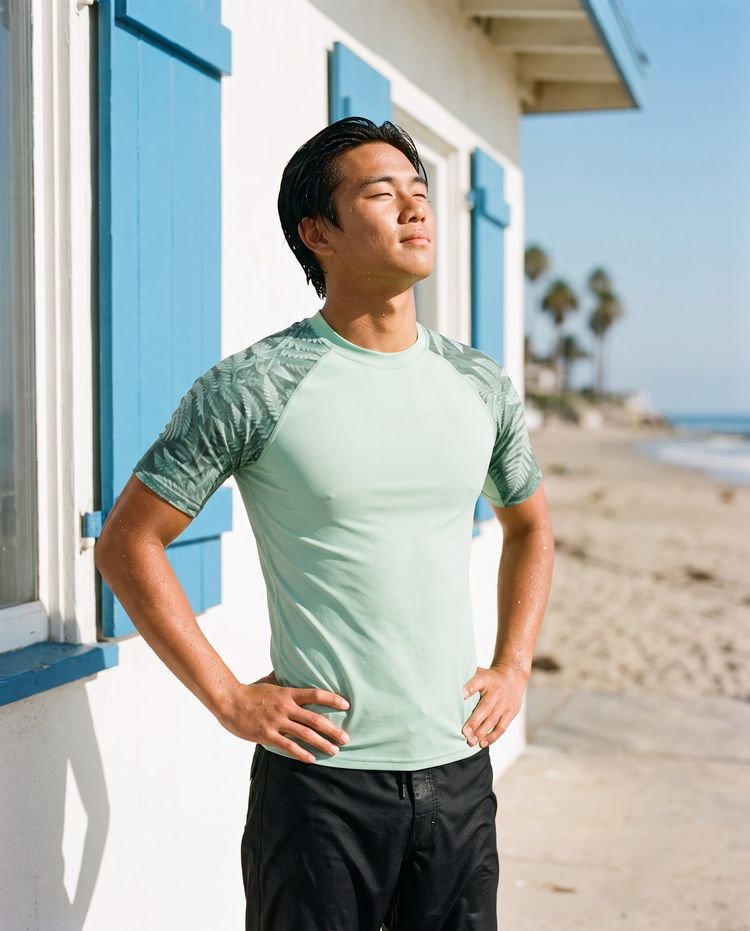 Men's Jelly Mint Emerald men's rashguards