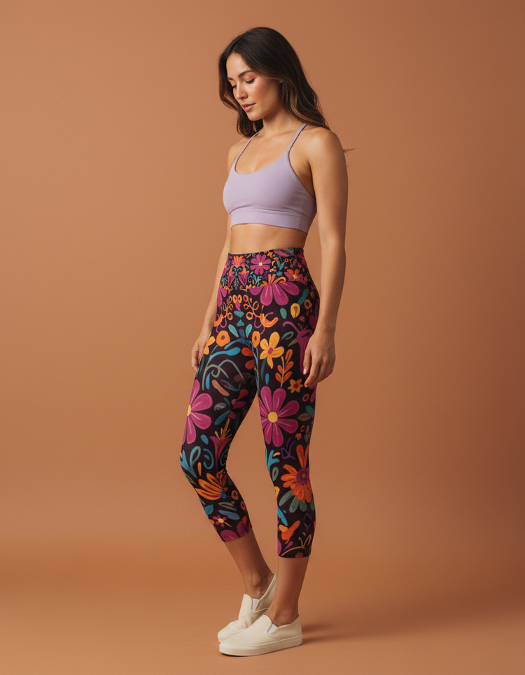 Women's Otomi Yoga Capri Leggings
