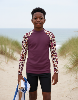 Youth Amaranth Dapple youth rashguards
