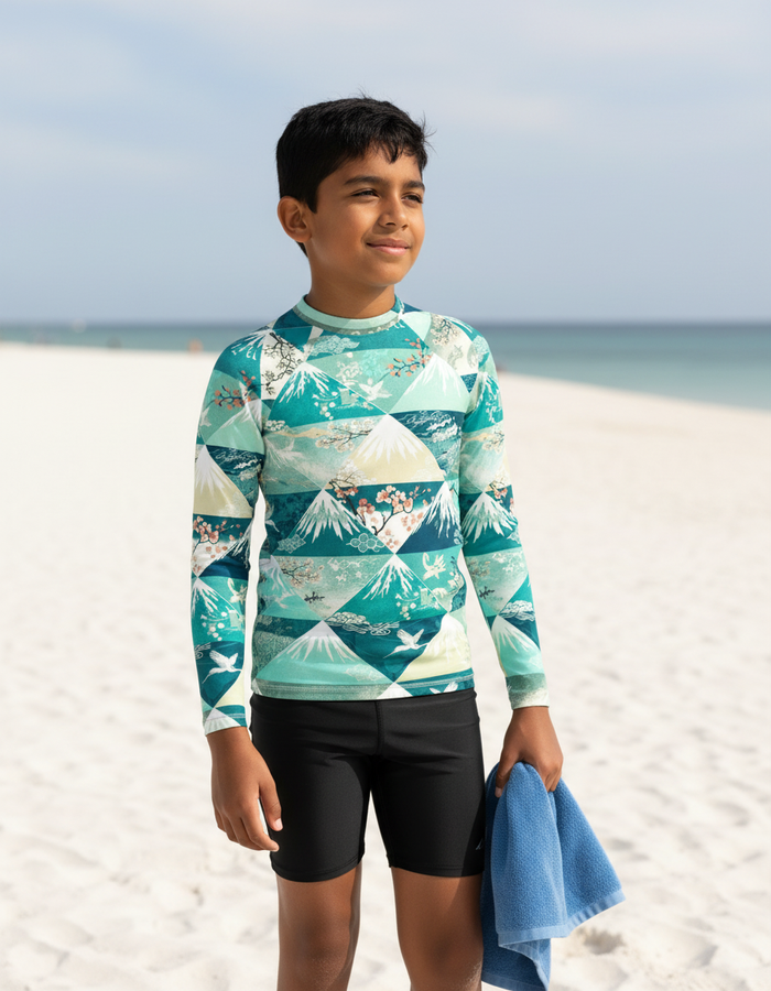 Rashguard — Youth Turquoise Zenith