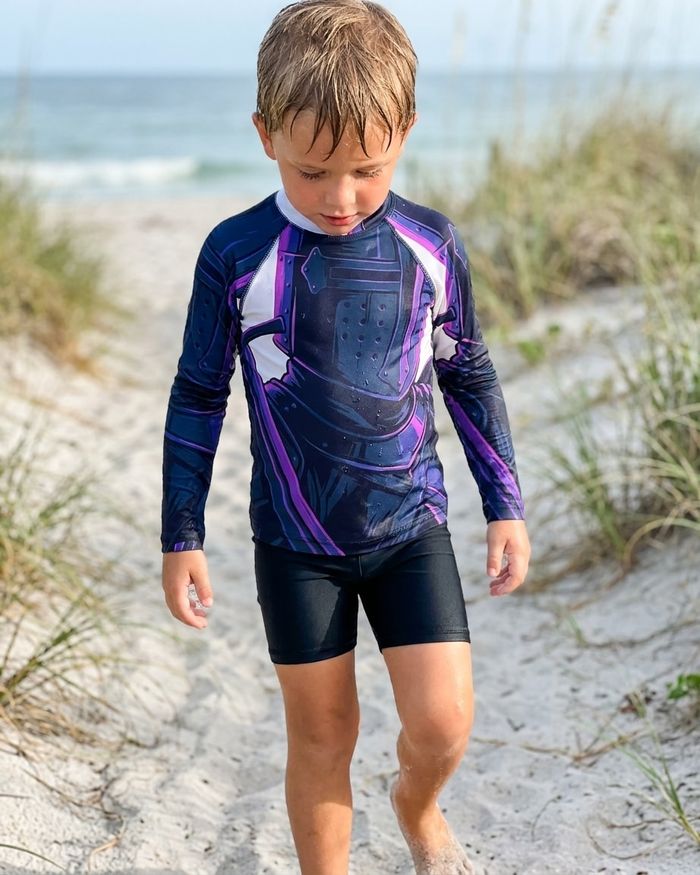 Rashguard — Boys Knight (White)