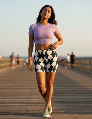 Mosaic women's short shorts