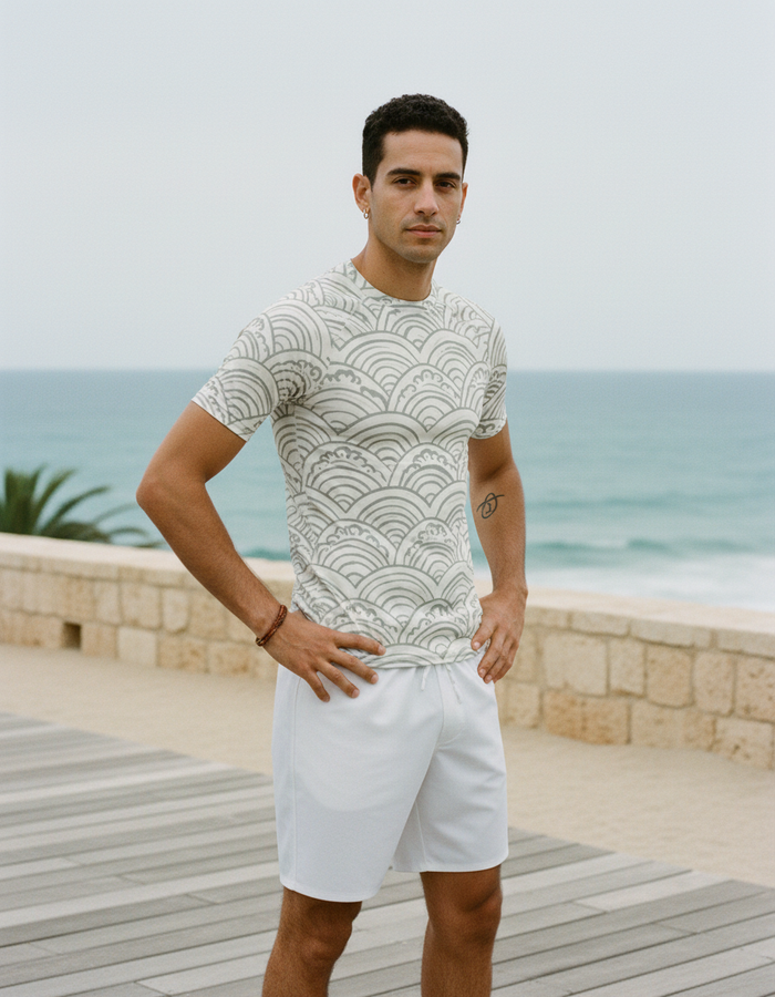 Rashguard — Men's White Onyx Aoi