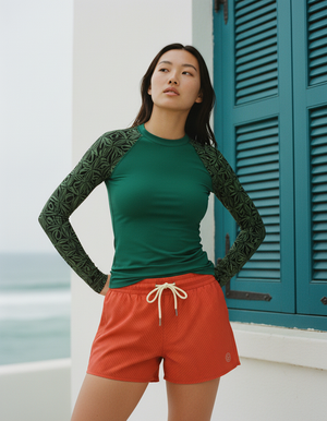 Women's Runway Emerald Chord women's rashguards