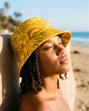 Unisex Yellow Honua Uli Bucket Hat Bucket Hat — Lolekai