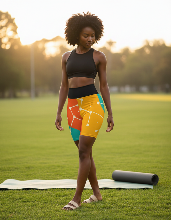Constellation Collection yoga shorts