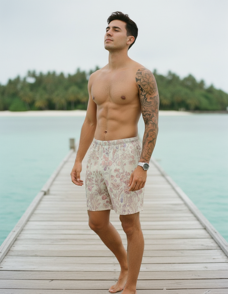 Men's Cottagecore Swim Trunks