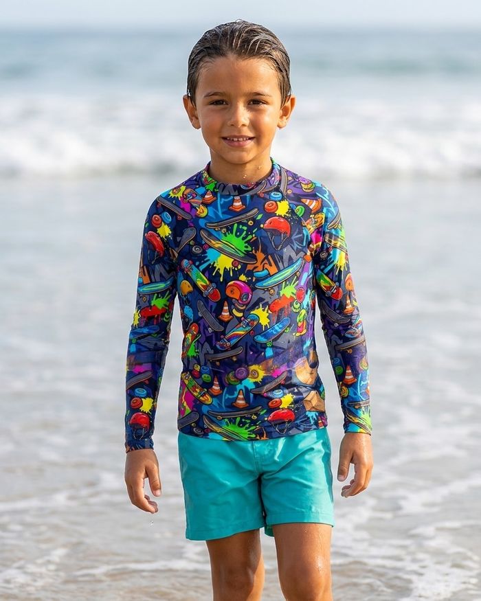 Rashguard — Boys Skateboarding