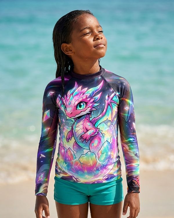 Baby Dragons girls youth rashguards