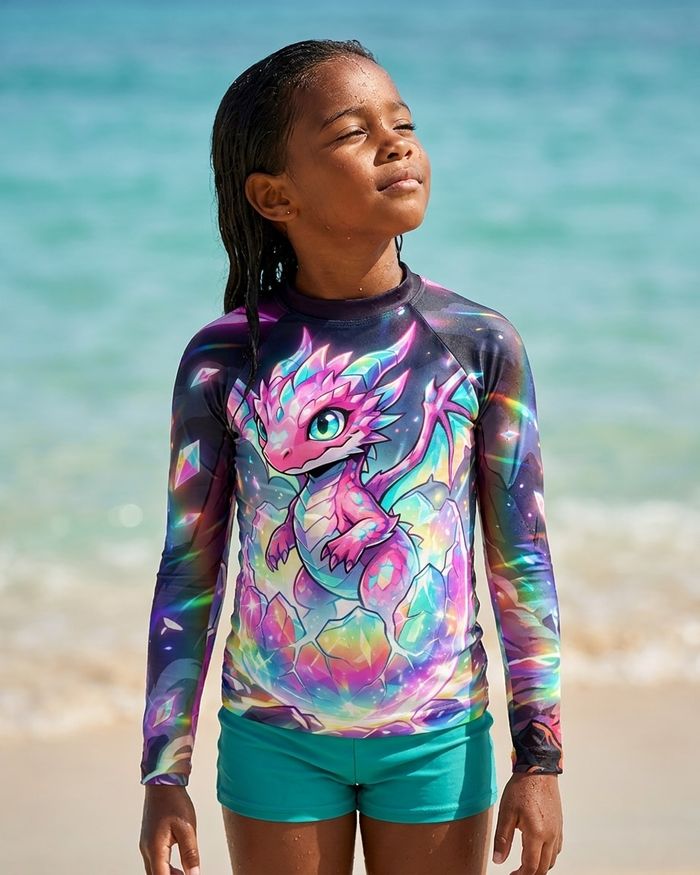 Rashguard — Girls Crystal Baby Dragon