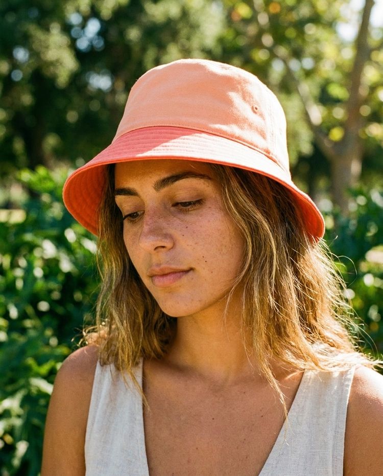 Coral Dusty Rose & Clay bucket hats
