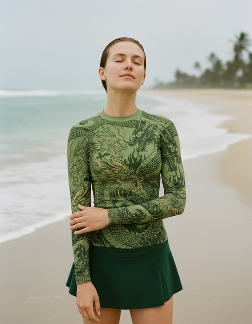 Sycamore Ember Rash Guard Women's Rashguard — Dripper