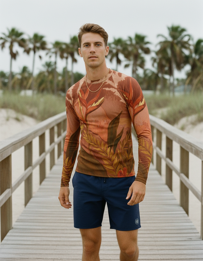 Rashguard — Men's Muskmelon Tropique
