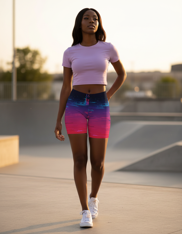 Glitch Collection women's short shorts