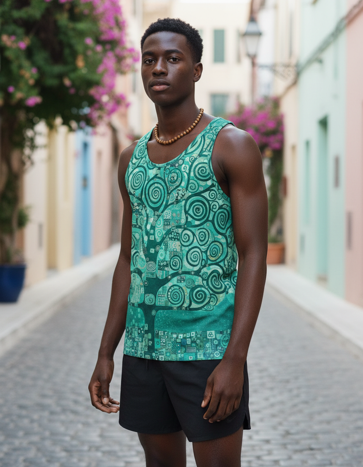 Men's Klimt Tree of Life Tank Top