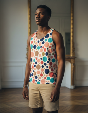 Dusty Rose Zest Tank Top Men's Tank Top — Dripper
