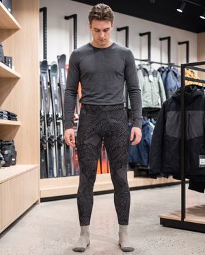 Graphite Crosshatch men's base layer bottoms