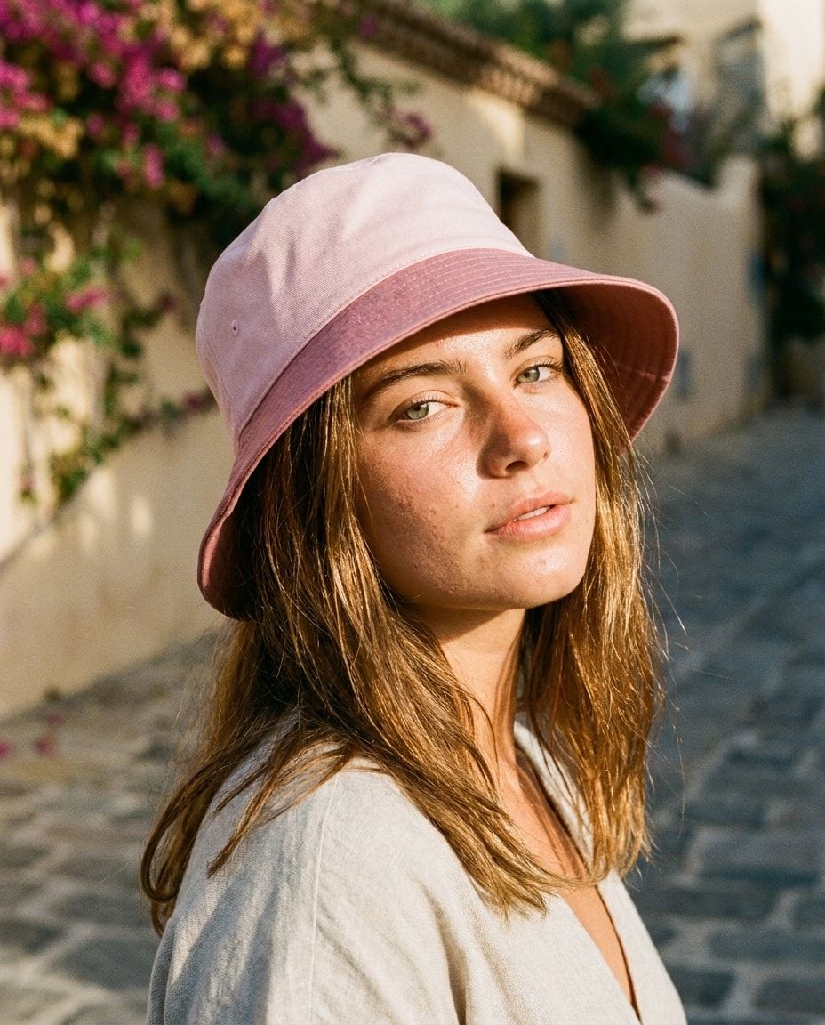 Dusty Rose Terra & Sand bucket hats