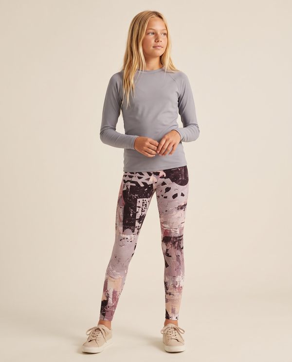 Burnished Lilac Echo Girls Youth Leggings