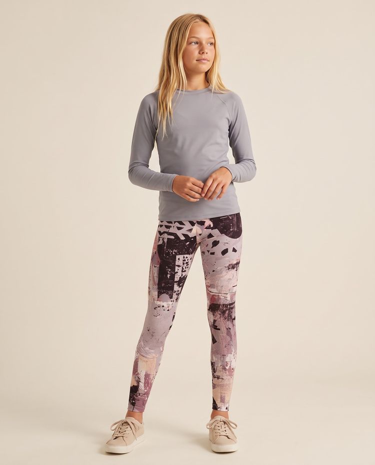 Burnished Lilac Echo Girls Youth Leggings