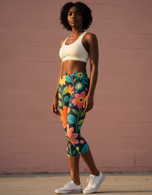 Petal capri leggings