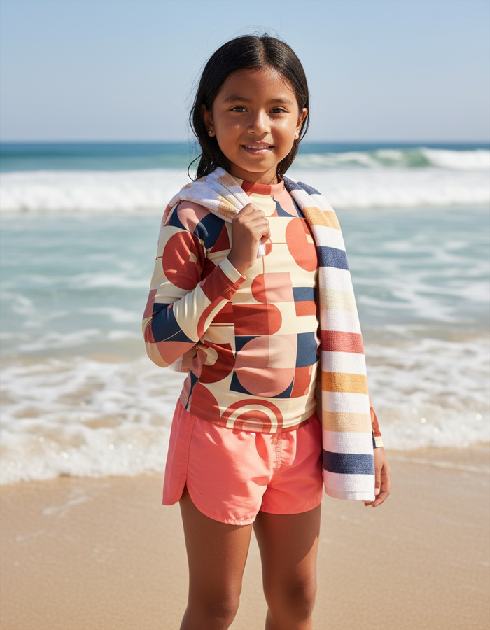 Rashguard — Kids Dusty Rose Form