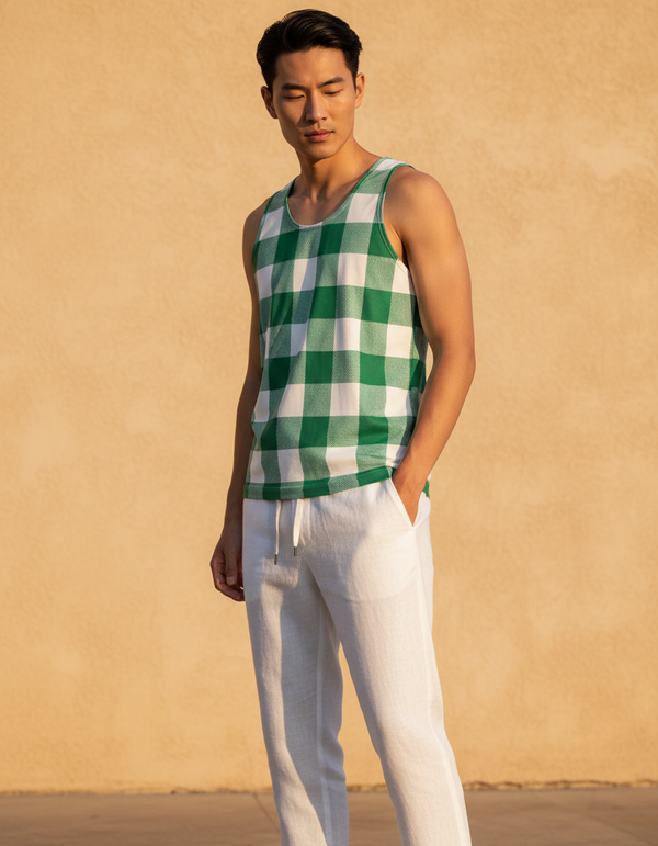 Gingham Collection tank tops