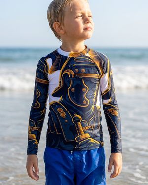 Boys Roman Centurion (White) boys rashguards