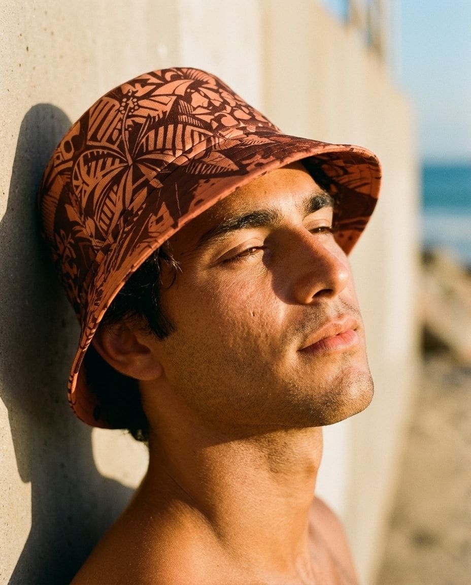 Burnt Sienna Lani Lehua bucket hats — view 1 of 2