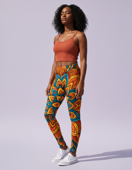 Mandala full-length leggings — Dripper