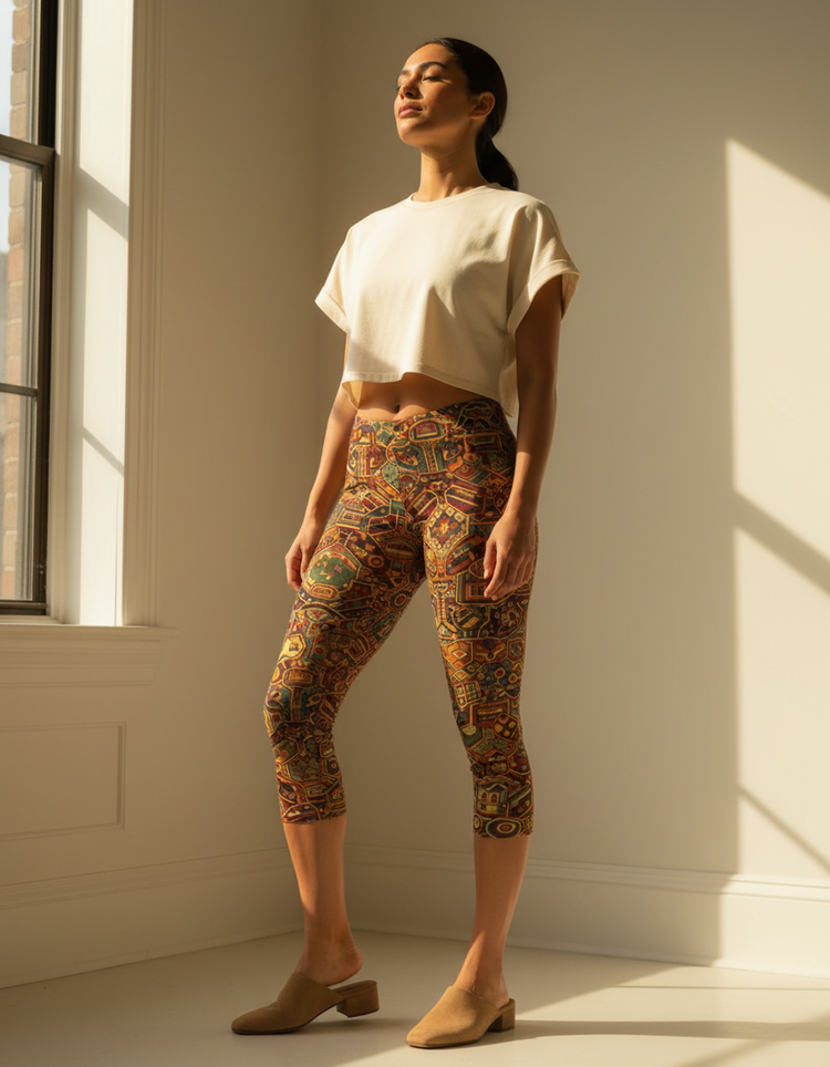 Women's Shippō Capri Leggings