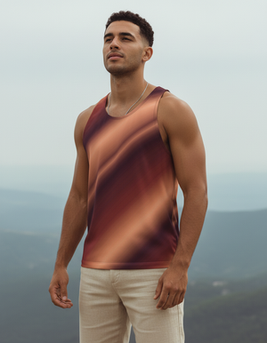 Men's Burnt Sienna Stratum men's tank tops